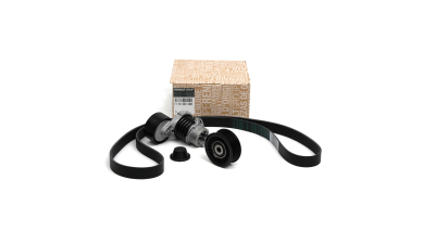 Kit Accesorii set curea Transmisie motor cu caneluri 0.9 TCe, 1.2 TCE DACIA DOKKER, DUSTER, LODGY, LOGAN II, LOGAN MCV II, SANDERO II; NISSAN JUKE, PULSAR, QASHQAI II; RENAULT CAPTUR I, CLIO IV motorizare 0.9/0.9LPG/1.2, curea 7PK1570 + rola intinzator + 