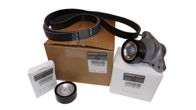 Colectie Accesorii, kit transmisie CU AC SI SERVO Dacia DUSTER, DOKKER, LODGY, LOGAN, LOGAN EXPRESS, LOGAN II, LOGAN MCV, SANDERO motor 1.6 16V; RENAULT LAGUNA III, motor 1.4-1.6LPG 09.04-, 117206838R,  piesa originala OE
