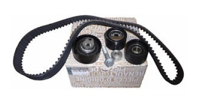 Kit Distributie - RENAULT CLIO II 2001-, ESPACE III 2001-, LAGUNA I, MEGANE I 2001-2003, SCENIC I 2001-2003 motorizari 1.8 16V, 2.0/2.0 16V, curea + 3 role, 130C12131R,  piesa originala OE