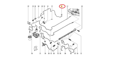 Conducta Alimentare Carburant motorina Dacia LOGAN II 03.2016- Sandero 2 03.2016- motor 1.5 dci;, 175062719R,  piesa originala OE