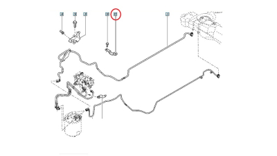 Suport Conducta Carburant Dacia Duster, 175716750R,  piesa originala OE
