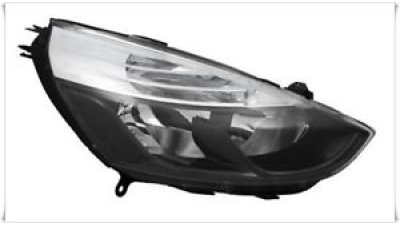 Far Dreapta Renault Clio IV, 10.2012-08.2016 electric, tip bec H1+H7, cu reflector negru, 260103127R,  piesa originala OE