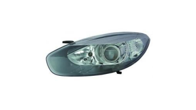 Far Stanga Renault Fluence 01.2013- reflector negru - electric, tip bec H7+H7,, 260600738R,  piesa originala OE