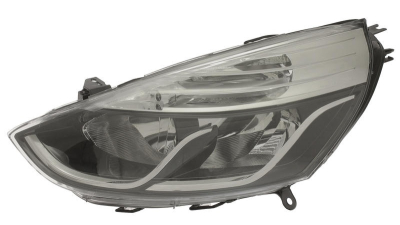 Far Stanga Renault Clio 4 2012-08.2016 electric, reflector argintiu, tip bec H1+H7, 260603442R,  piesa originala OE