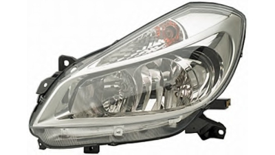 Far Stanga Renault Clio III 09.2005-01.2008 electric, tip bec H7+H7,, 260607570R,  piesa originala OE