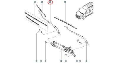 Brat Stergator Dreapta Fata Dacia Dokker / Express 2012-; Lodgy 2012-2018