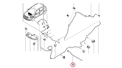 Conducta Spalator Parbriz Dacia Sandero II 2012-10.2017; Logan II 2012-10.2017, Logan II MCV; furtun instalatie spalare stropgel;, 289352343R,  piesa originala OE
