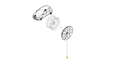 Capac Roata 16 Inch Dacia Sandero; 403150969r, Pretul Per 1 Buc. Universal, pret pe bucata