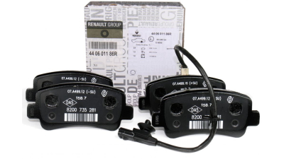 Placute Frana Spate Cu Senzor De Uzura - NISSAN NV400 2010-; OPEL MOVANO B 2010-; RENAULT MASTER III 2010- motor 2.3 CDTI, 440601186R,  piesa originala OE