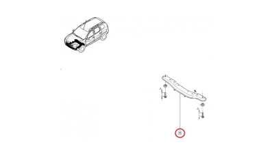 Traversa Suport Filtru Particule Dacia Duster 2010- varinata 4x4, Renault Captur, 544C48645R,  piesa originala OE
