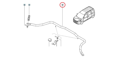 Bara Antiruliu Punte Fata Dacia Dokker Lodgy 2007-2018 Renault 546118646r