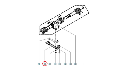 Suport fixare lagar cardan Dacia Pickup 1307 1304, 6001542240,  piesa originala OE