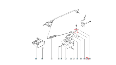 Furca Trecere limitator frana spate Dacia 1304-1307 1.9 diesel, 6001544865, ? piesa originala OE