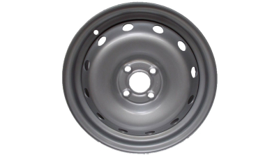 Janta Tabla 15 inch Dacia Logan MCV 2007-2012, Logan Express, Pickup 2006-2012, gri, 4 gauri prezoane, PCD 4x100, Latime janta 6 inch, Diametru de centrare 60.10mm, 1 buc. 6001549387,  piesa originala OE