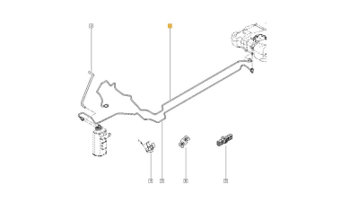 Conducta Alimentare Carburant Dacia Logan Berlina/sedan 2004-05.2011 motor 1.6 16V, 6001549941,  piesa originala OE