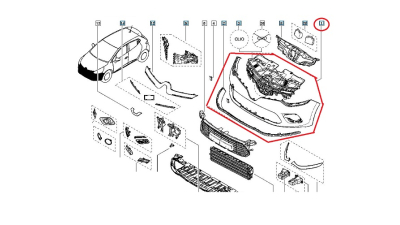 Bara Fata Renault Clio 4 Gt Line 2012-