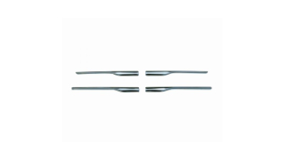Set Ornamente grila masca fata Dacia Sandero 10.2012-; Sandero Stepway; Logan 10.2012- crom, set de 4 buc, 620724784R,  piesa originala OE