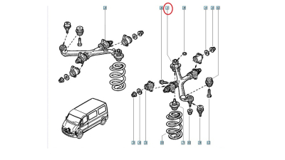 Brat Superior Suspensie Fata Stanga Cu Pivot - O.E. Renault Master 2 1998-2007; 7700309182