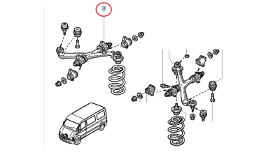 Brat Superior Suspensie Fata Dreapta Cu Pivot - O.E. Renault Master 2 1998-2007; 7700309183