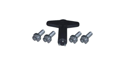 Set Prezoane (4 Suruburi) Antifurt Cu Cheie 22.3 mm Dacia Logan Sandero 2008-2020; RENAULT CLIO II, CLIO III, ESPACE IV, LAGUNA I, LAGUNA II, MEGANE I, MEGANE II, MEGANE SCENIC, MODUS, SCENIC I, SCENIC II pentru jante de aluminiu, 7700422600,  piesa origi