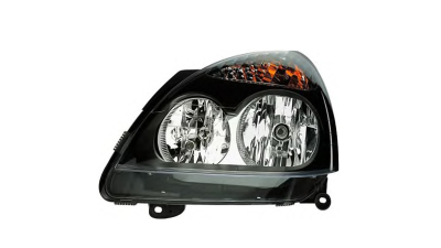 Far Dreapta RENAULT CLIO II 2001-12.2003; Thalia/Symbol 2002-10.2008 tip bec H7/H1 (centrul de culoare închisa - reflector negru), 7701051770,  piesa originala OE