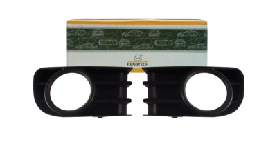 Grila Ventilatie Bara Protectie fata Renault Megane II 11.2002-02.2016 stanga+dreapta, pt. modele cu faruri ceata, 7701474479,  piesa originala OE