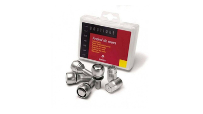 Set Prezoane roata Antifurt M12x1,5×25 DACIA Dokker, Duster, Lodgy, Logan, Sandero, Renault, pentru jante de aluminiu pe 14/15/16 inch, 7711239101,  piesa originala OE