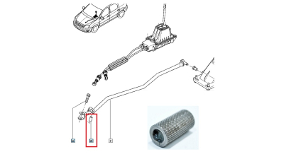 Bucsa Schimbator Levier Cutie Viteze Dacia Logan - O.E. Renault 8200038292
