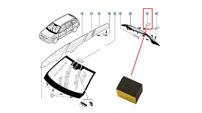 Clema Fixare Parbriz Cala Colant Renault Megane 2 2002-2008 8200158100