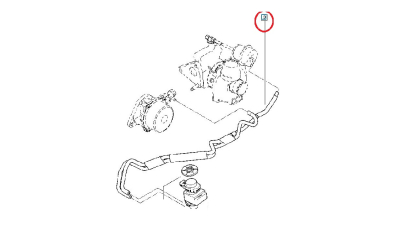 Conducta De Presiune electro vana Dacia Logan Sandero Renault Clio 3, 8200616674,  piesa originala OE