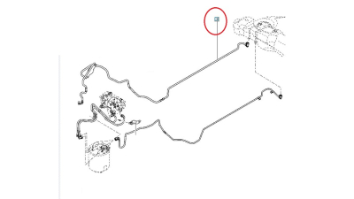Conducta Alimentare Carburant motorina Dacia sandero 2008-2012 motor 1.5 dci, 8200918110,  piesa originala OE