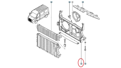 Suport GMV electroventilator Renault Master II motor 2.5 dci, 8201291038,  piesa originala OE