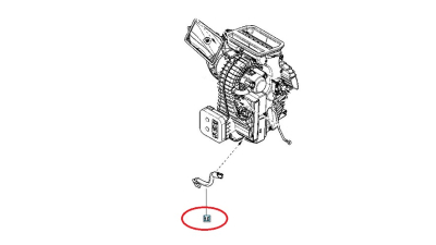 Conducta Evacuare la grup ventilatie interior Renault Twingo 3, 925938139R,  piesa originala OE