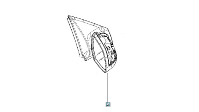 Oglinda exterioara Dacia Lodgy 09.2012-; Dokker 2012-2018 partea Dreapta Electrica Cu Incalzire Si Senzor Temperatura 7 Pini - fara capac, 963019902R,  piesa originala OE