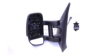 Oglinda exterioara Renault Master 3 2010-, Opel Movano 2010-; Nissan Interstar 2010-; retrovizor cu brat lung, partea stanga, (se livreaza fara geam), 963020218R,  piesa originala OE