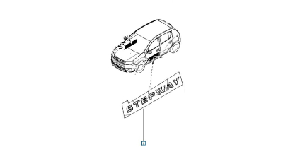 Banda Decorativa Usa Laterala Stepway 990455476r Dacia Sandero