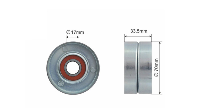 Rola curea transmisie Alfa Romeo 159, Brera, Spider, Buick Enclave, La Crosse, Cadillac Bls, Cts, Cts Spor T, Srx, Sts, Chevrolet Camaro, Captiva Captiva Sport 2.8-3.6alk 07.2004, NTY RNK-AR-003
