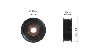 Rola curea transmisie Cadillac Escalade 3 2007-2013, Hummer H2, H3, Chevrolet Avalanche 2007-2013, Suburban 2007-2013, Tahoe 2007-2014, NTY RNK-CH-014