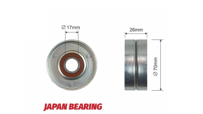 Rola curea transmisie Nissan Juke 2010-, X-Trail 2014-, Chevrolet Epica 2003-2006, Evanda 2003-2006, Lacetti 2003-2008, Tacuma 2000-2008, Capactiva (C100) 2007-, Opel Antara 2006-, NTY RNK-NS-015