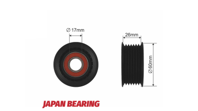 Rola curea transmisie Suzuki Grand Vitara 2 1.9d 10.2005-02.2015, NTY RNK-SU-007