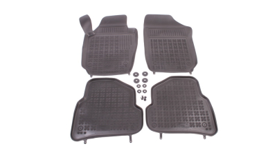 Set covorase auto din cauciuc VW POLO (6R), 08.2009-12.2017, presuri tip tavita marca Rezaw Plast 200110; 4 buc.