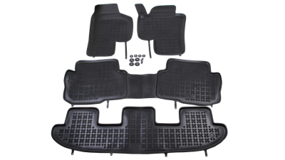 Set covorase auto din cauciuc Seat Alhambra 7N 06.2010-, 7 locuri , presuri tip tavita marca Rezaw Plast