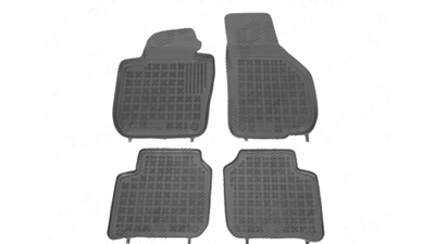 Set covorase auto din cauciuc Skoda Superb 2, 06.2008-07.2015, presuri tip tavita marca Rezaw Plast