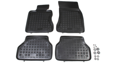 Set covorase auto din cauciuc BMW Seria 5 (E60) 2002-2009 / (E61) 2003-2014 , presuri tip tavita marca Rezaw Plast