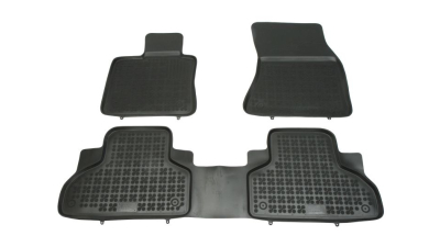 Set covorase auto din cauciuc BMW X5 (F15) dupa 2013- , BMW X6 (F16) 01.2014- presuri tip tavita din elastomer, marca Rezaw Plast