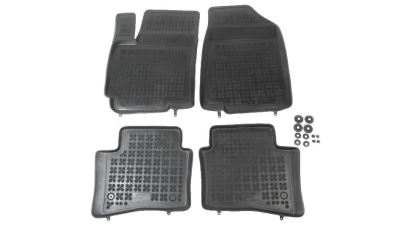 Set covorase auto din cauciuc Kia Rio 3, dupa 2011 , presuri tip tavita marca Rezaw Plast