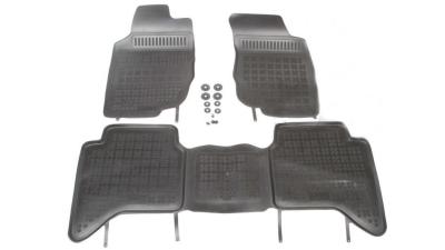 Set covorase auto din cauciuc Toyota Hilux dupa 2005-2015, 4-usi , presuri tip tavita marca Rezaw Plast