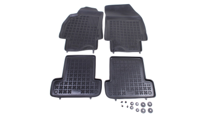 Set covorase auto din cauciuc Renault Grand Modus dupa 2008 , presuri tip tavita marca Rezaw Plast