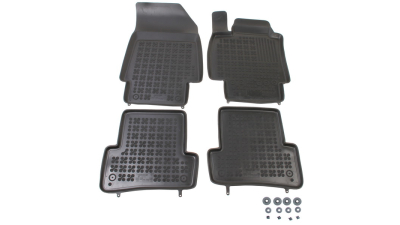 Set covorase auto din cauciuc Renault Clio 3 / Grand Tour 3, din 2005-2014 si Captur 03.2013-  , presuri tip tavita marca Rezaw Plast