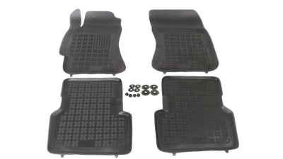 Set covorase auto din cauciuc Subaru Forester 2, 2003-2008 , presuri tip tavita marca Rezaw Plast